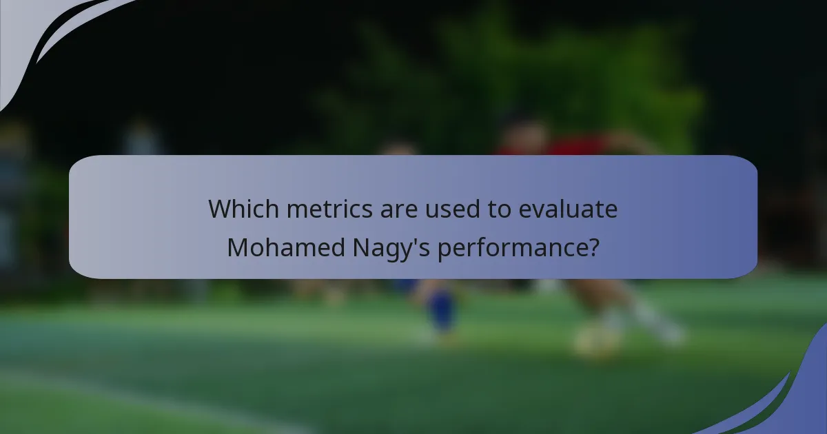 Which metrics are used to evaluate Mohamed Nagy's performance?