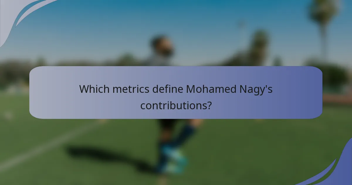 Which metrics define Mohamed Nagy's contributions?